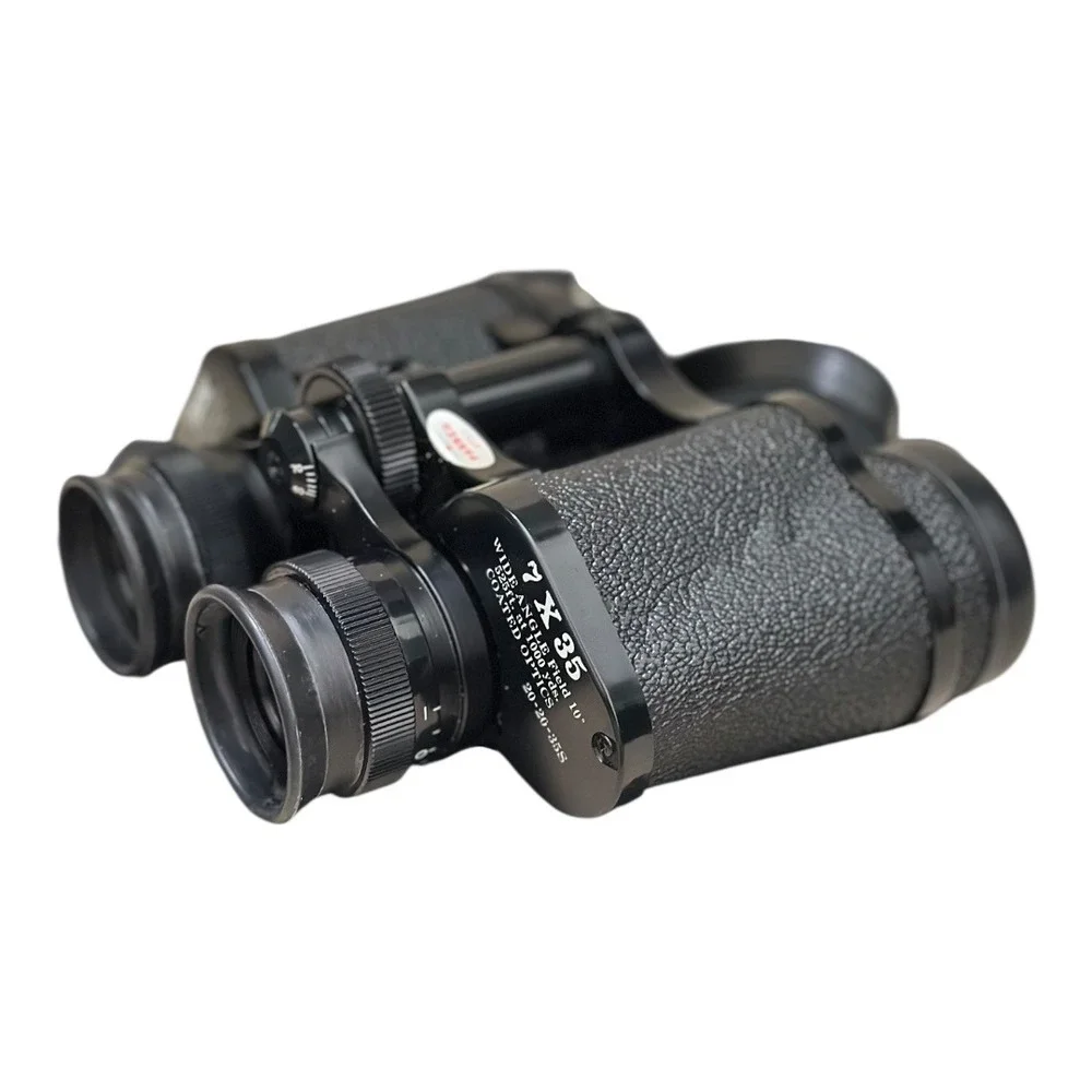 FOCAL 7x35 Wide Angle Field 10 Degree Coated Optics‎ Binoculars Japan With Case